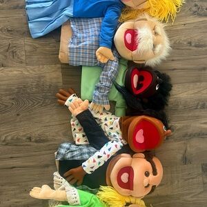 Vintage Half Body Colorful Puppets